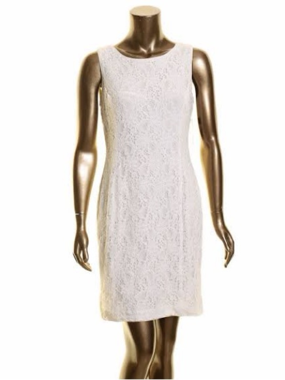 Ralp Lauren white lace sheath dress size medium